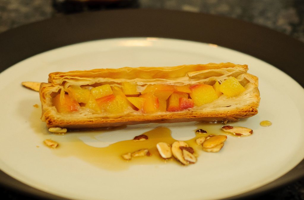 Peach Filo Log