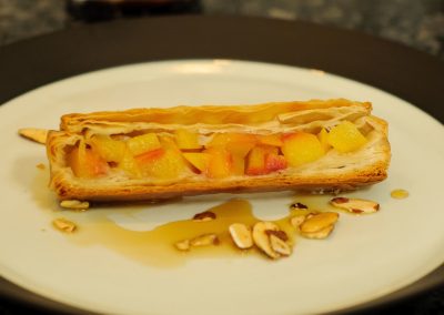 Peach Filo Log