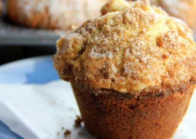 Maple Spice Muffins with Crumble Topping