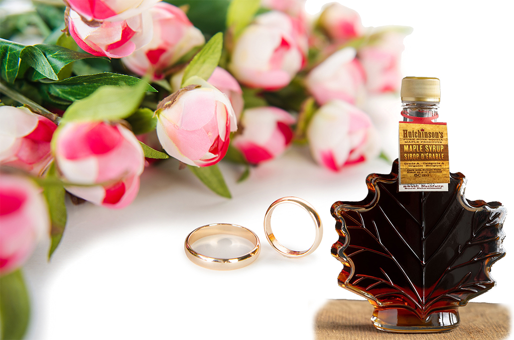 wedding favours maple syrup